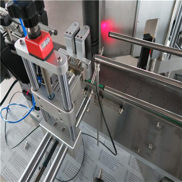 Standardne automaatne ümmargune pudeli sildistamise masin ees ja taga