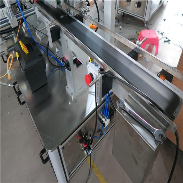 Kolmepoolne automaatne nelinurkpudeli märgistamise masin elektriajamiga