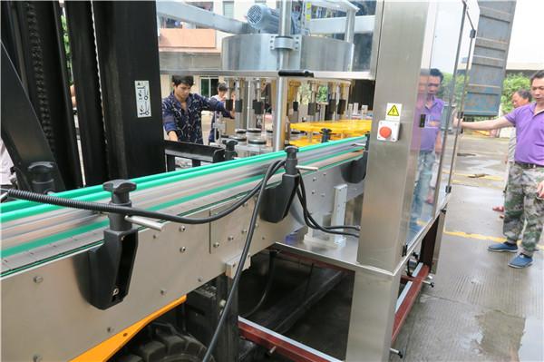 Esi- / tagakülje automaatne etikettide paigaldamise masin Varustuse kiirus 18000B / H