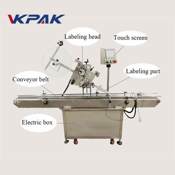 Elektriline silmade automaatne lameda pinnaga etikettide aplikaatori tulemasinate märgistamise masin