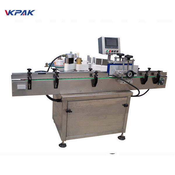 SUS304 servomootori automaatne ümmargune pudeli sildistamise masina PLC juhtimine