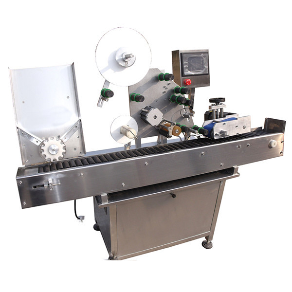 Pöördlauaga väike ümmargune pudeli viaali kleebise sildistamise masin