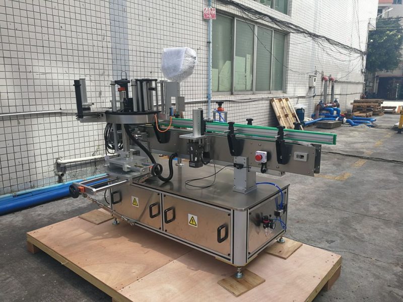 Hiina isekleepuv automaatne ümmargune pudeli kleebise sildistamise masina PLC juhtimise tarnija